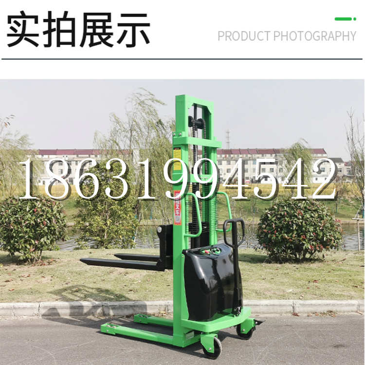 库尔勒市电动叉车堆高车液压铲车电瓶1吨2吨站驾步行式小型全自动叉车